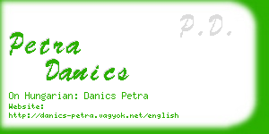 petra danics business card